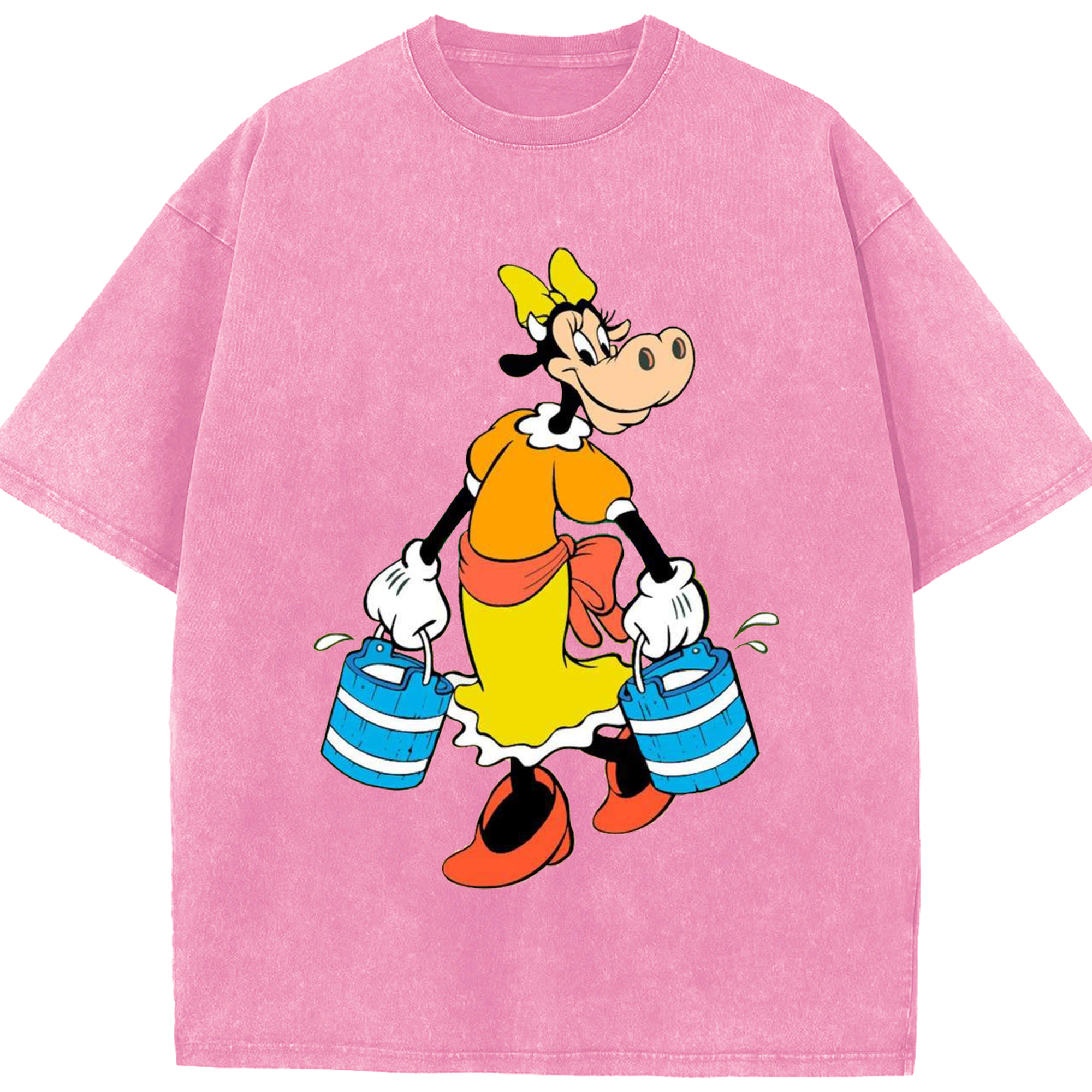 （画像用） ミッキーマウス Mickey Mouse 綿100% ヴィンテージ風 半袖Tシャツ（フロントプリント）
